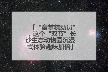 “童梦粽动员”，这个“双节”长沙生态动物园沉浸式体验趣味加倍