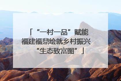 “一村一品”赋能 福建福鼎绘就乡村振兴“生态致富图”