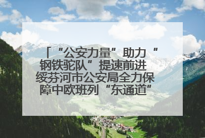 “公安力量”助力“钢铁驼队”提速前进 绥芬河市公安局全力保障中欧班列“东通道”绥芬河隧道贯通