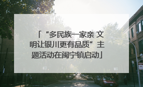 “多民族一家亲 文明让银川更有品质”主题活动在闽宁镇启动