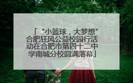 “小篮球，大梦想”合肥狂风公益校园行活动在合肥市第四十二中学南城分校圆满落幕