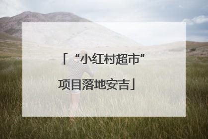 “小红村超市”项目落地安吉