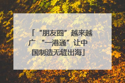 “朋友圈”越来越广 “一港通”让中国制造无缝出海