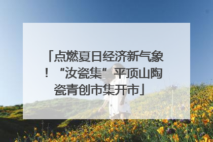 点燃夏日经济新气象！“汝瓷集”平顶山陶瓷青创市集开市