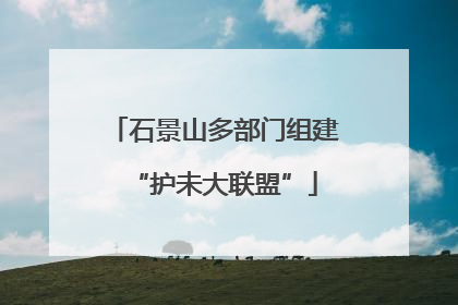 石景山多部门组建“护未大联盟”