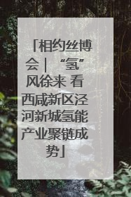 相约丝博会｜“氢”风徐来 看西咸新区泾河新城氢能产业聚链成势