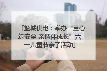 盐城供电：举办“童心筑安全 亲情伴成长”六一儿童节亲子活动
