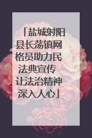 盐城射阳县长荡镇网格员助力民法典宣传 让法治精神深入人心