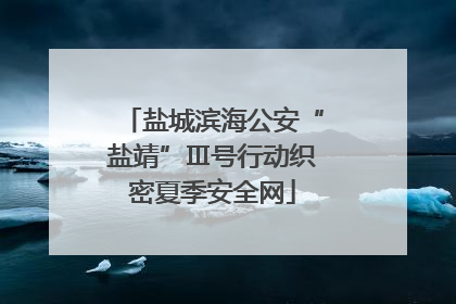盐城滨海公安“盐靖”Ⅲ号行动织密夏季安全网