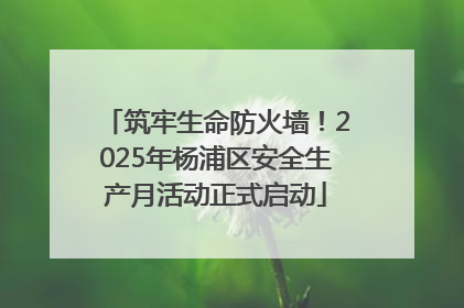 筑牢生命防火墙！2025年杨浦区安全生产月活动正式启动