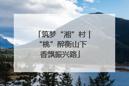 筑梦“湘”村｜“桃”醉衡山下 香飘振兴路