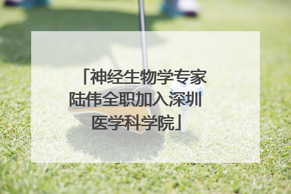 神经生物学专家陆伟全职加入深圳医学科学院