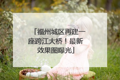 福州城区再建一座跨江大桥！最新效果图曝光