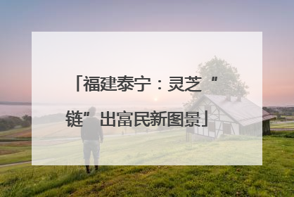 福建泰宁：灵芝“链”出富民新图景