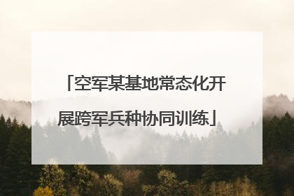 空军某基地常态化开展跨军兵种协同训练