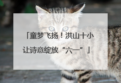 童梦飞扬！洪山十小让诗意绽放“六一”