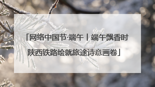 网络中国节·端午丨端午飘香时 陕西铁路绘就旅途诗意画卷