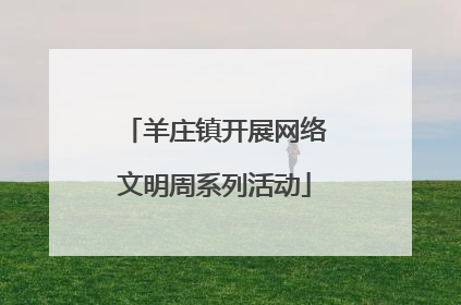 羊庄镇开展网络文明周系列活动
