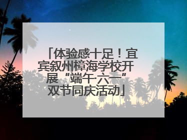 体验感十足！宜宾叙州樟海学校开展“端午·六一”双节同庆活动