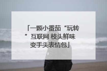 一颗小番茄“玩转”互联网 枝头鲜味变手头表情包