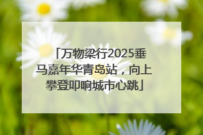 万物梁行2025垂马嘉年华青岛站，向上攀登叩响城市心跳