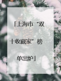 上海市“双十收藏家”榜单出炉
