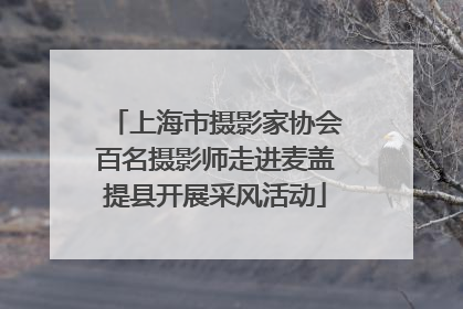 上海市摄影家协会百名摄影师走进麦盖提县开展采风活动