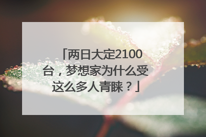 两日大定2100台，梦想家为什么受这么多人青睐？