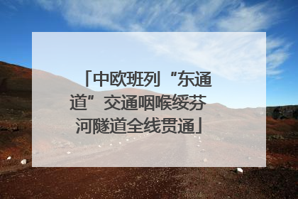 中欧班列“东通道”交通咽喉绥芬河隧道全线贯通