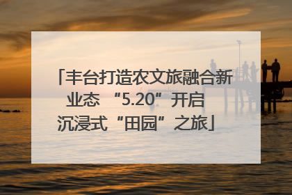 丰台打造农文旅融合新业态 “5.20”开启沉浸式“田园”之旅