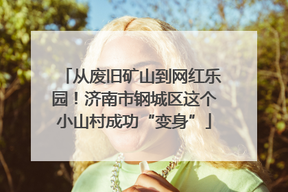 从废旧矿山到网红乐园！济南市钢城区这个小山村成功“变身”