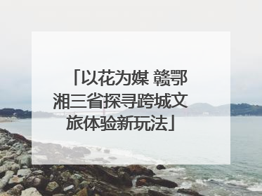 以花为媒 赣鄂湘三省探寻跨城文旅体验新玩法