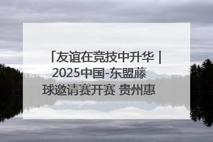 友谊在竞技中升华｜2025中国-东盟藤球邀请赛开赛 贵州惠水燃动“空中芭蕾”