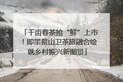 千亩春茶抢“鲜”上市！即墨鳌山卫茶旅融合绘就乡村振兴新图景