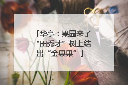 华亭：果园来了“田秀才”树上结出“金果果”