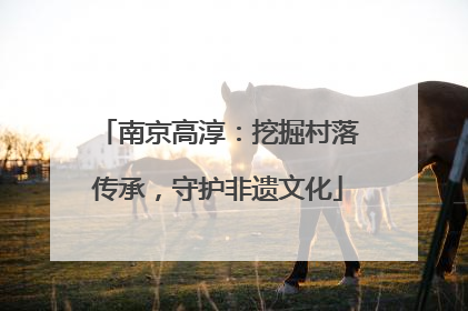 南京高淳：挖掘村落传承，守护非遗文化