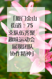 厦门金山街道：75支队伍齐聚趣味运动会 展现团队协作精神