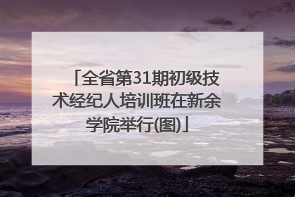 全省第31期初级技术经纪人培训班在新余学院举行(图)