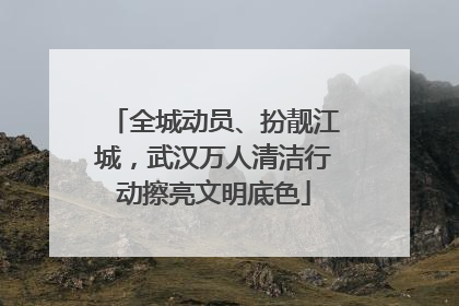 全城动员、扮靓江城，武汉万人清洁行动擦亮文明底色