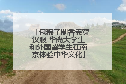 包粽子制香囊穿汉服 华裔大学生和外国留学生在南京体验中华文化