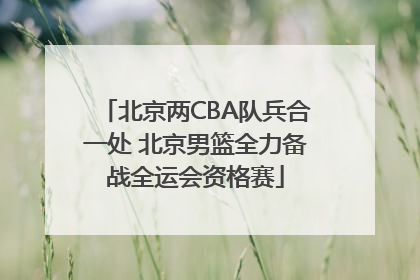 北京两CBA队兵合一处 北京男篮全力备战全运会资格赛