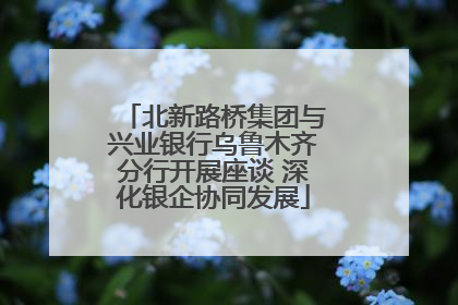 北新路桥集团与兴业银行乌鲁木齐分行开展座谈 深化银企协同发展