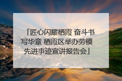 匠心闪耀栖霞 奋斗书写华章 栖霞区举办劳模先进事迹宣讲报告会