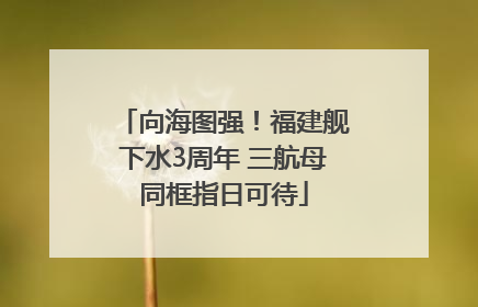 向海图强！福建舰下水3周年 三航母同框指日可待