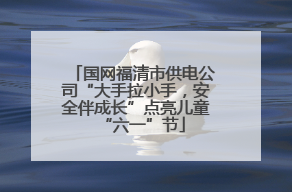 国网福清市供电公司“大手拉小手,安全伴成长”点亮儿童“六一”节