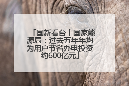 国新看台丨国家能源局：过去五年年均为用户节省办电投资约600亿元