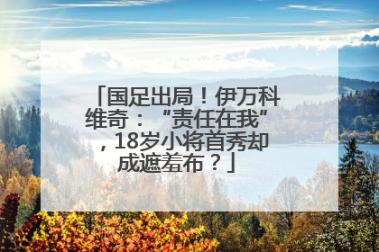 国足出局！伊万科维奇：“责任在我”，18岁小将首秀却成遮羞布？