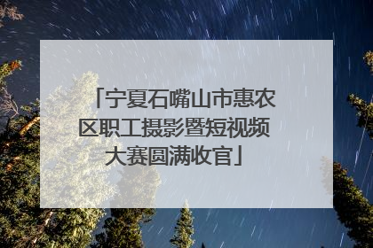 宁夏石嘴山市惠农区职工摄影暨短视频大赛圆满收官