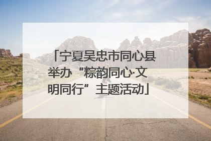 宁夏吴忠市同心县举办“粽韵同心·文明同行”主题活动
