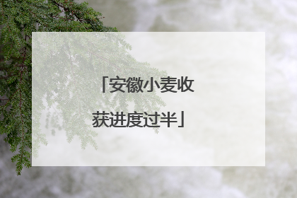 安徽小麦收获进度过半